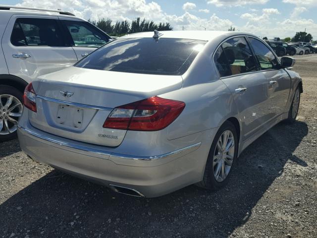 KMHGC4DDXDU250320 - 2013 HYUNDAI GENESIS 3. SILVER photo 4