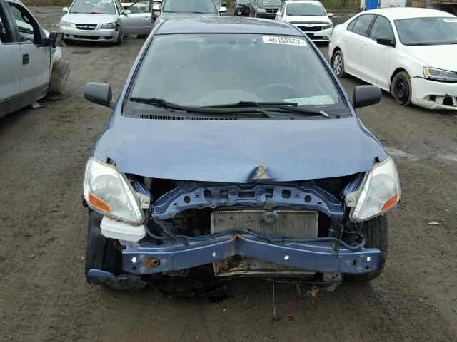 JTDBT923091317649 - 2009 TOYOTA YARIS BLUE photo 9