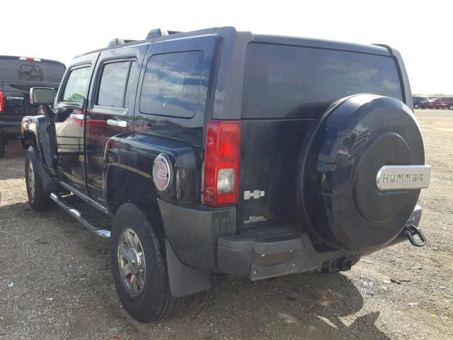 5GTEN13E188192698 - 2008 HUMMER H3 BLACK photo 3