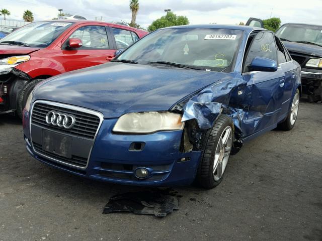 WAUAF68E75A438793 - 2005 AUDI A4 2.0T BLUE photo 2