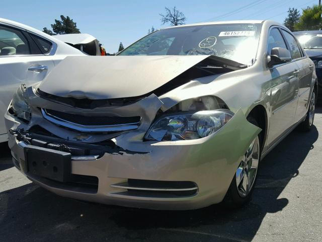 1G1ZC5EB9AF104077 - 2010 CHEVROLET MALIBU 1LT ოქროსფერი ფოტო 2