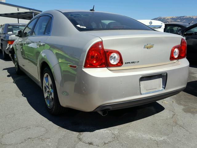 1G1ZC5EB9AF104077 - 2010 CHEVROLET MALIBU 1LT ოქროსფერი ფოტო 3