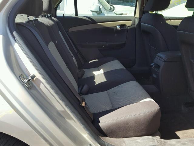 1G1ZC5EB9AF104077 - 2010 CHEVROLET MALIBU 1LT ოქროსფერი ფოტო 6