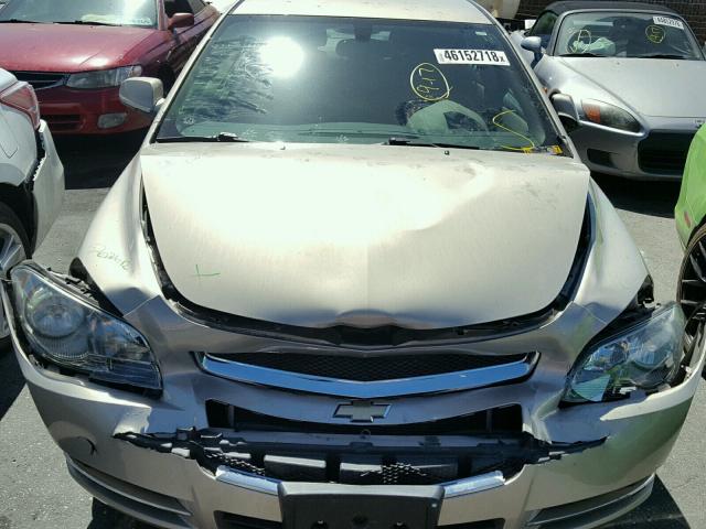 1G1ZC5EB9AF104077 - 2010 CHEVROLET MALIBU 1LT ოქროსფერი ფოტო 7