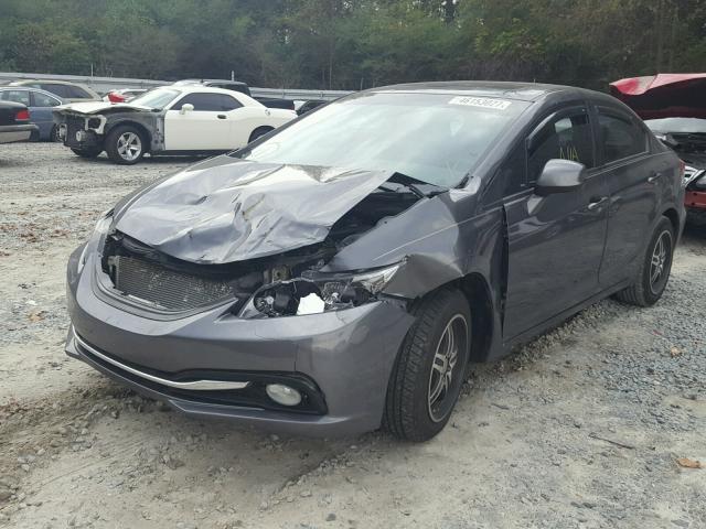 2HGFB2F96DH540591 - 2013 HONDA CIVIC EXL GRAY photo 2