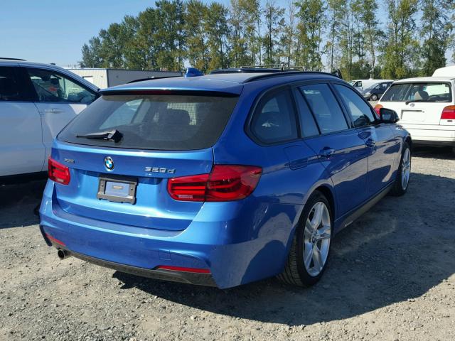 WBA8J1C58GK458328 - 2016 BMW 328 D BLUE photo 4