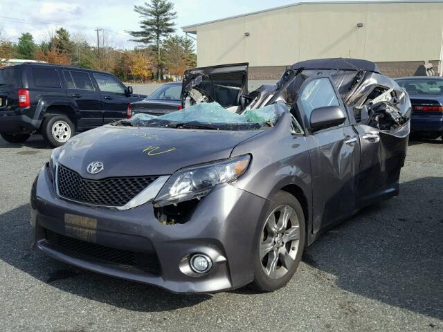 5TDXK3DC4DS344853 - 2013 TOYOTA SIENNA SPO GRAY photo 2