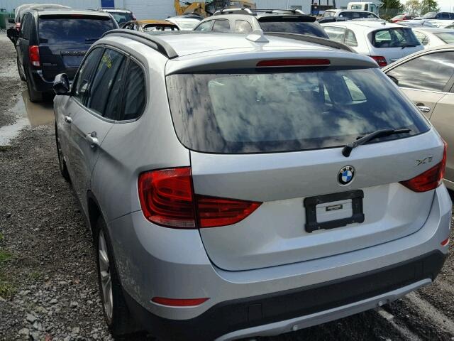 WBAVL1C58EVY10980 - 2014 BMW X1 XDRIVE2 SILVER photo 3