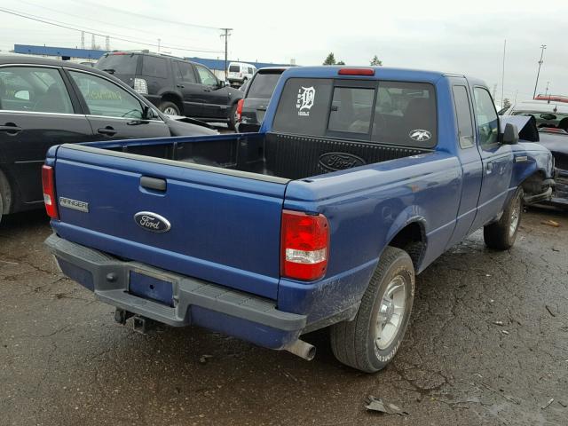 1FTYR14U37PA82657 - 2007 FORD RANGER SUP BLUE photo 4
