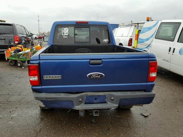 1FTYR14U37PA82657 - 2007 FORD RANGER SUP BLUE photo 6