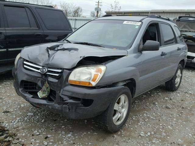 KNDJF724277377605 - 2007 KIA SPORTAGE L CHARCOAL photo 2