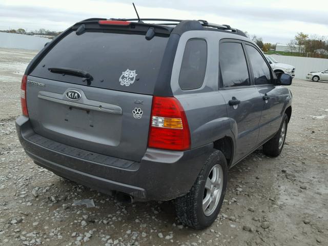 KNDJF724277377605 - 2007 KIA SPORTAGE L CHARCOAL photo 4