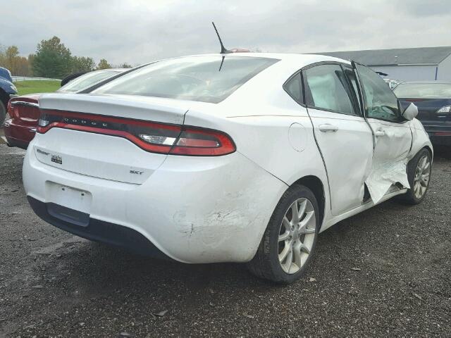 1C3CDFBA3DD233237 - 2013 DODGE DART SXT WHITE photo 4