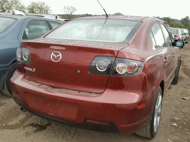 JM1BK32GX91249878 - 2009 MAZDA 3 I RED photo 4