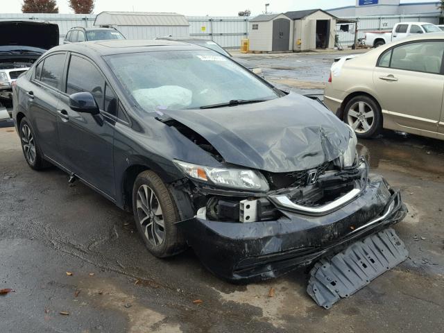 2HGFB2F80DH536754 - 2013 HONDA CIVIC EX BLACK photo 1