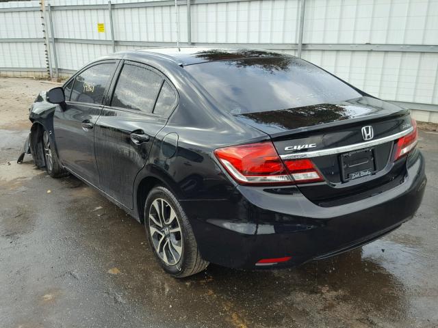 2HGFB2F80DH536754 - 2013 HONDA CIVIC EX BLACK photo 3