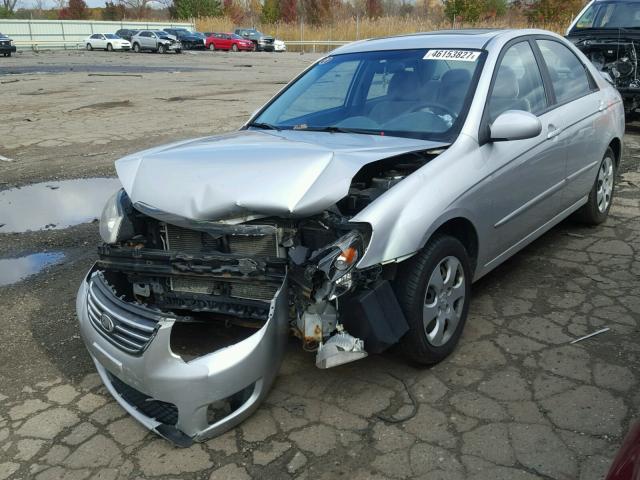 KNAFE221495650363 - 2009 KIA SPECTRA EX SILVER photo 2