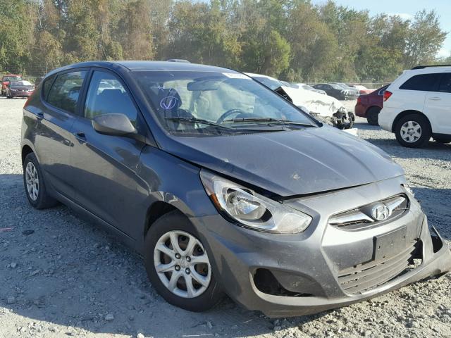 KMHCT5AE4CU004878 - 2012 HYUNDAI ACCENT GLS GRAY photo 1