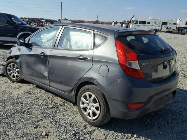 KMHCT5AE4CU004878 - 2012 HYUNDAI ACCENT GLS GRAY photo 3