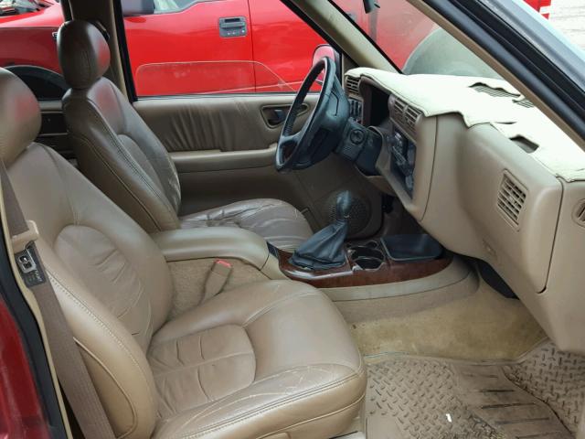 1GHDT13W2V2722512 - 1997 OLDSMOBILE BRAVADA RED photo 5