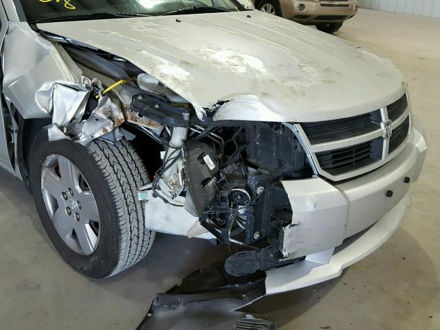 1B3CC4FB1AN190546 - 2010 DODGE AVENGER SX GRAY photo 9