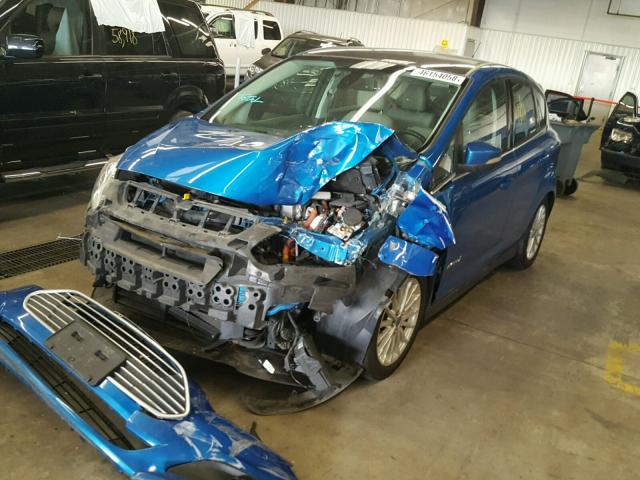 1FADP5BU3DL510492 - 2013 FORD C-MAX SEL BLUE photo 2