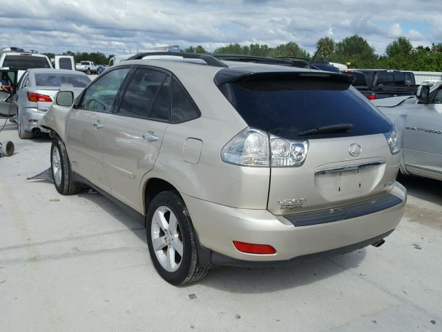 2T2HK31U28C077594 - 2008 LEXUS RX 350 GOLD photo 3