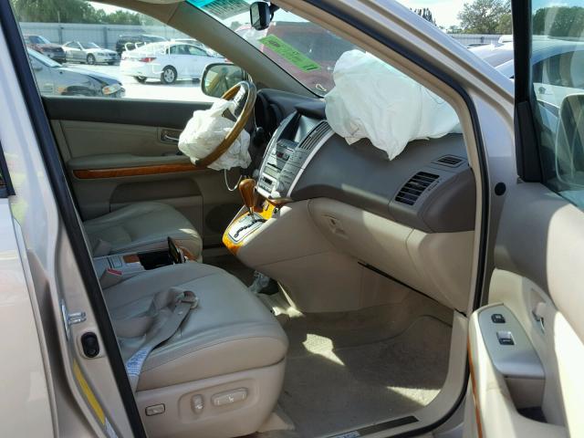 2T2HK31U28C077594 - 2008 LEXUS RX 350 GOLD photo 5