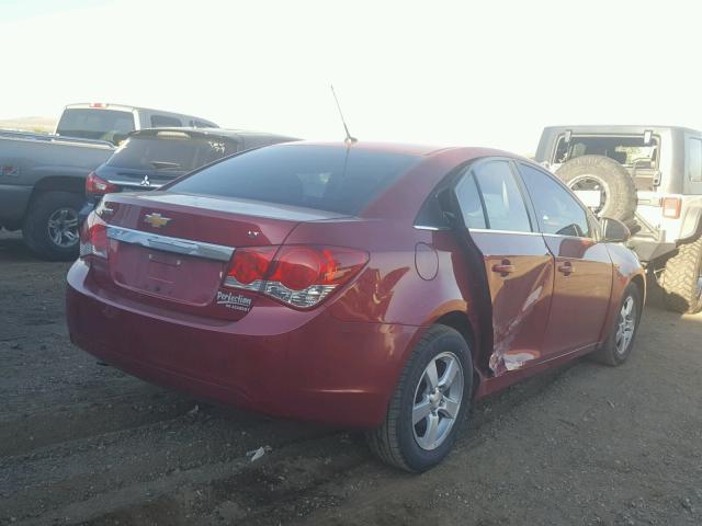 1G1PE5S93B7205680 - 2011 CHEVROLET CRUZE LT RED photo 4