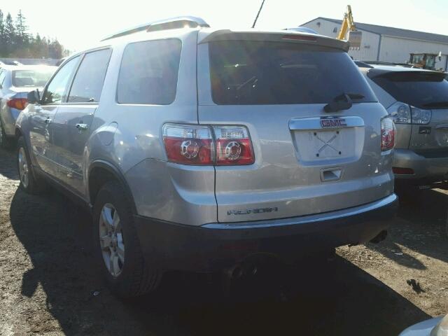 1GKER13758J155356 - 2008 GMC ACADIA SLE SILVER photo 3