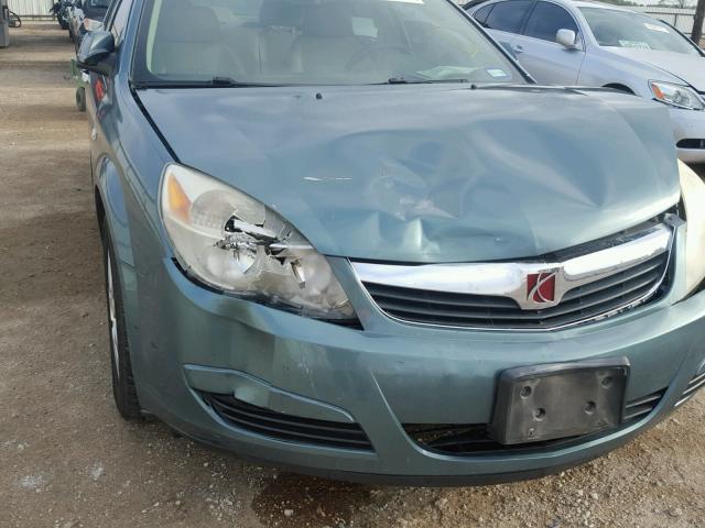 1G8ZV57B49F183744 - 2009 SATURN AURA XR BLUE photo 9