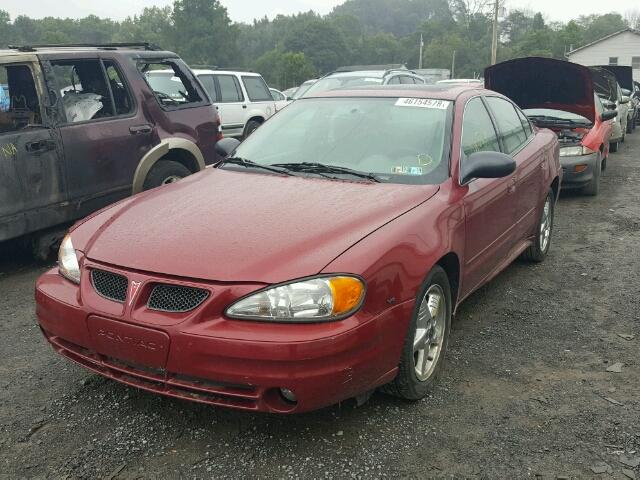 1G2NF52E74M695316 - 2004 PONTIAC GRAND AM S მუქწითელი ფოტო 2