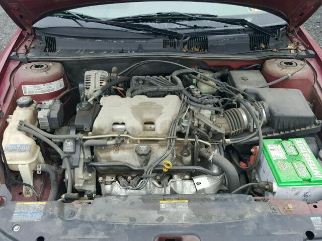 1G2NF52E74M695316 - 2004 PONTIAC GRAND AM S მუქწითელი ფოტო 7