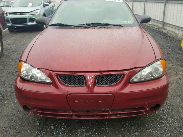 1G2NF52E74M695316 - 2004 PONTIAC GRAND AM S მუქწითელი ფოტო 9