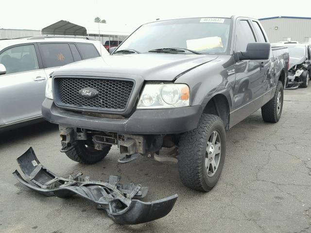 1FTPX14506KD88821 - 2006 FORD F150 CHARCOAL photo 2