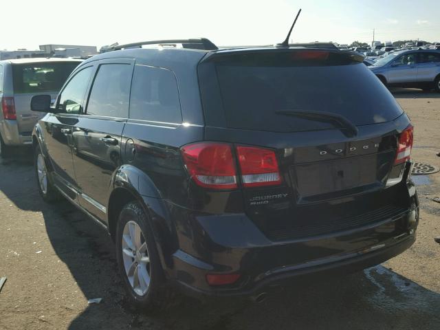 3C4PDDBG9DT571192 - 2013 DODGE JOURNEY BLACK photo 3