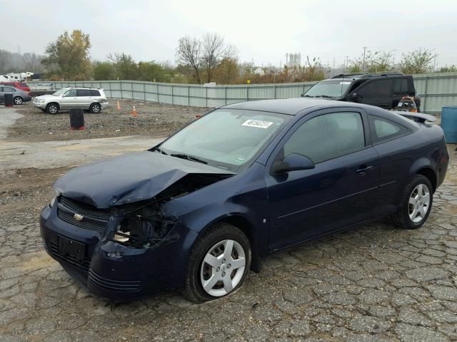 1G1AL18F787261437 - 2008 CHEVROLET COBALT BLUE photo 2