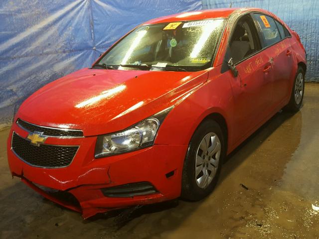 1G1PA5SH6E7145465 - 2014 CHEVROLET CRUZE LS RED photo 2