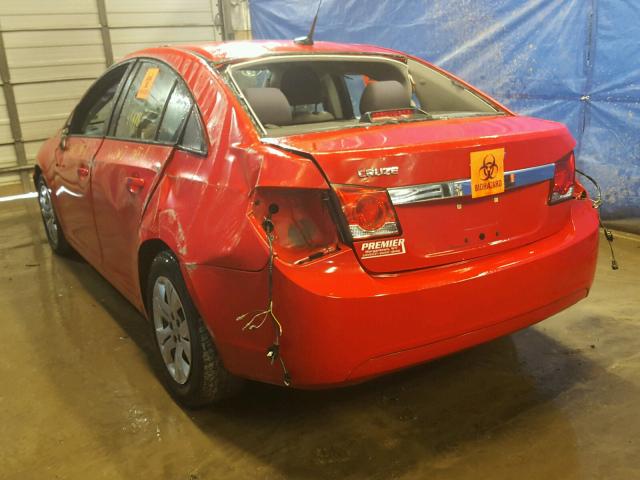 1G1PA5SH6E7145465 - 2014 CHEVROLET CRUZE LS RED photo 3