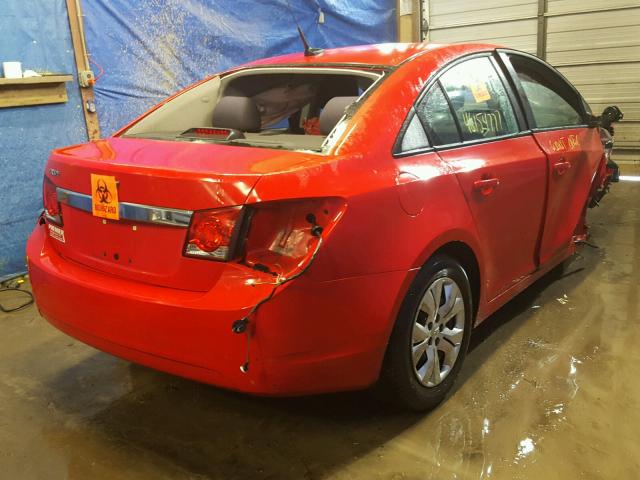 1G1PA5SH6E7145465 - 2014 CHEVROLET CRUZE LS RED photo 4