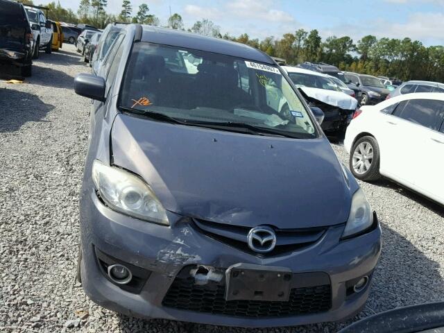 JM1CR29L990328543 - 2009 MAZDA 5 GRAY photo 9