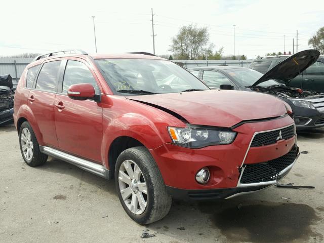 JA4JT3AW6CU002293 - 2012 MITSUBISHI OUTLANDER RED photo 1