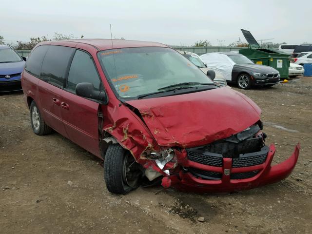 2D4GP44L53R268464 - 2003 DODGE GRAND CARA MAROON photo 1