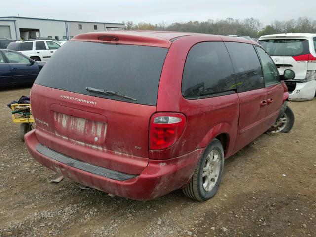 2D4GP44L53R268464 - 2003 DODGE GRAND CARA MAROON photo 4