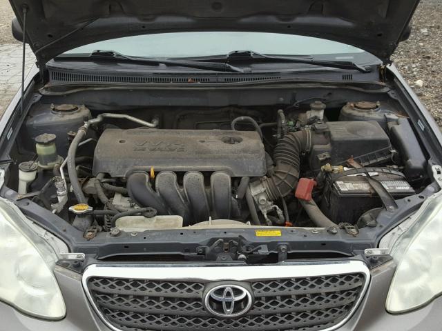 1NXBR32E25Z473595 - 2005 TOYOTA COROLLA GRAY photo 7