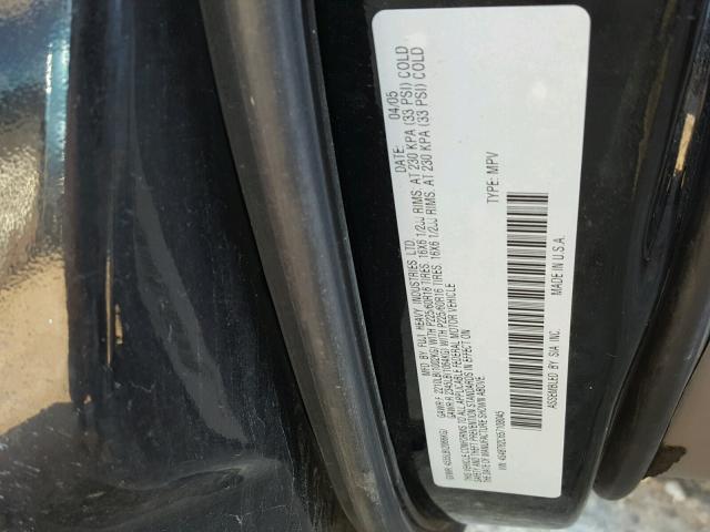 4S4BT62C657108045 - 2005 SUBARU BAJA BLACK photo 10