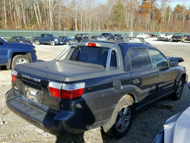 4S4BT62C657108045 - 2005 SUBARU BAJA BLACK photo 4