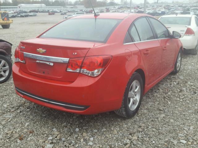 1G1PF5SC8C7325369 - 2012 CHEVROLET CRUZE LT RED photo 4