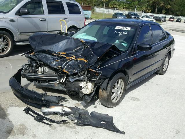 JHMCG56792C024663 - 2002 HONDA ACCORD SE BLACK photo 2