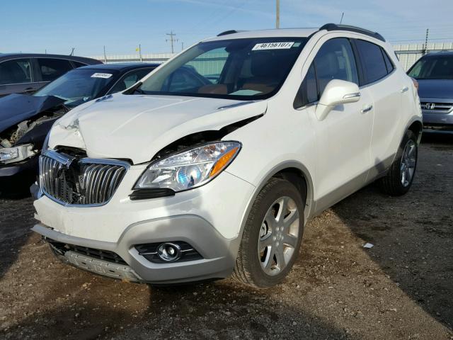 KL4CJGSB0GB729707 - 2016 BUICK ENCORE WHITE photo 2